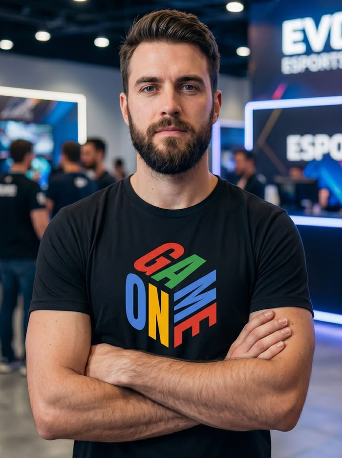 Game On 3D Isometric Cube T-Shirt