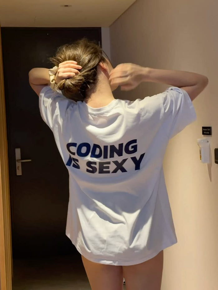 Coding Is Sexy Minimalist Statement T-Shirt